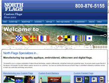 Tablet Screenshot of northflags.com